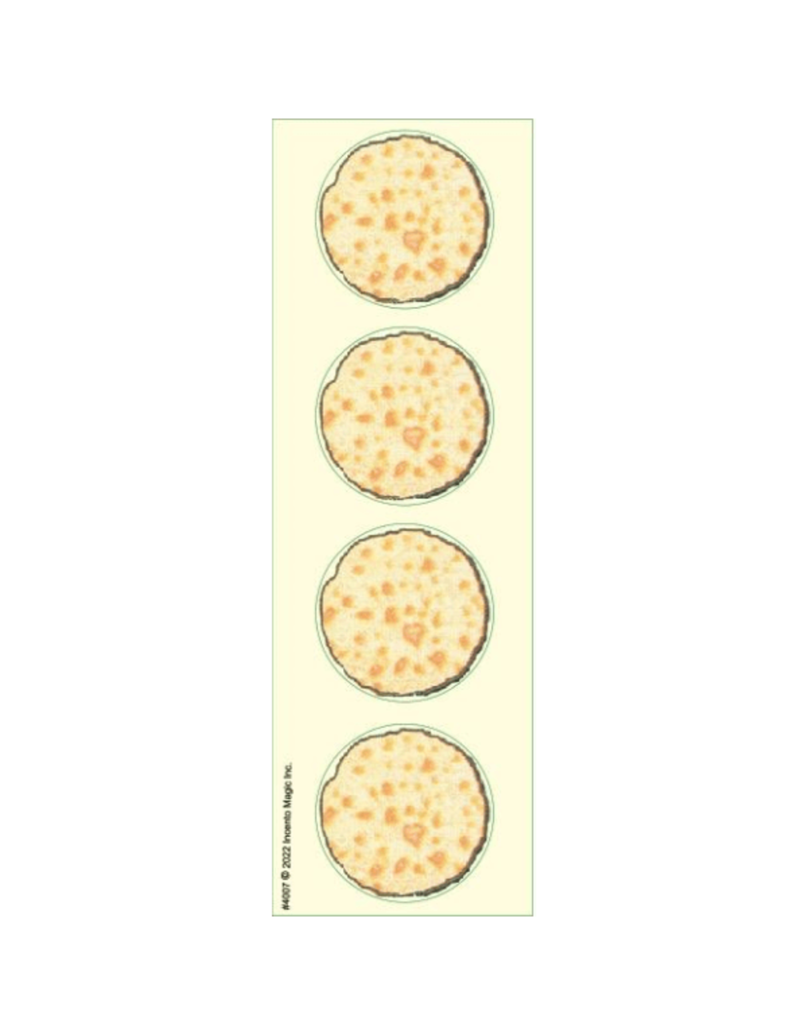 STICKERS -  MATZAH 1.75"  4 PER SHEET - 25 SHEETS