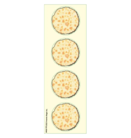 STICKERS -  MATZAH 1.75"  4 PER SHEET - 25 SHEETS