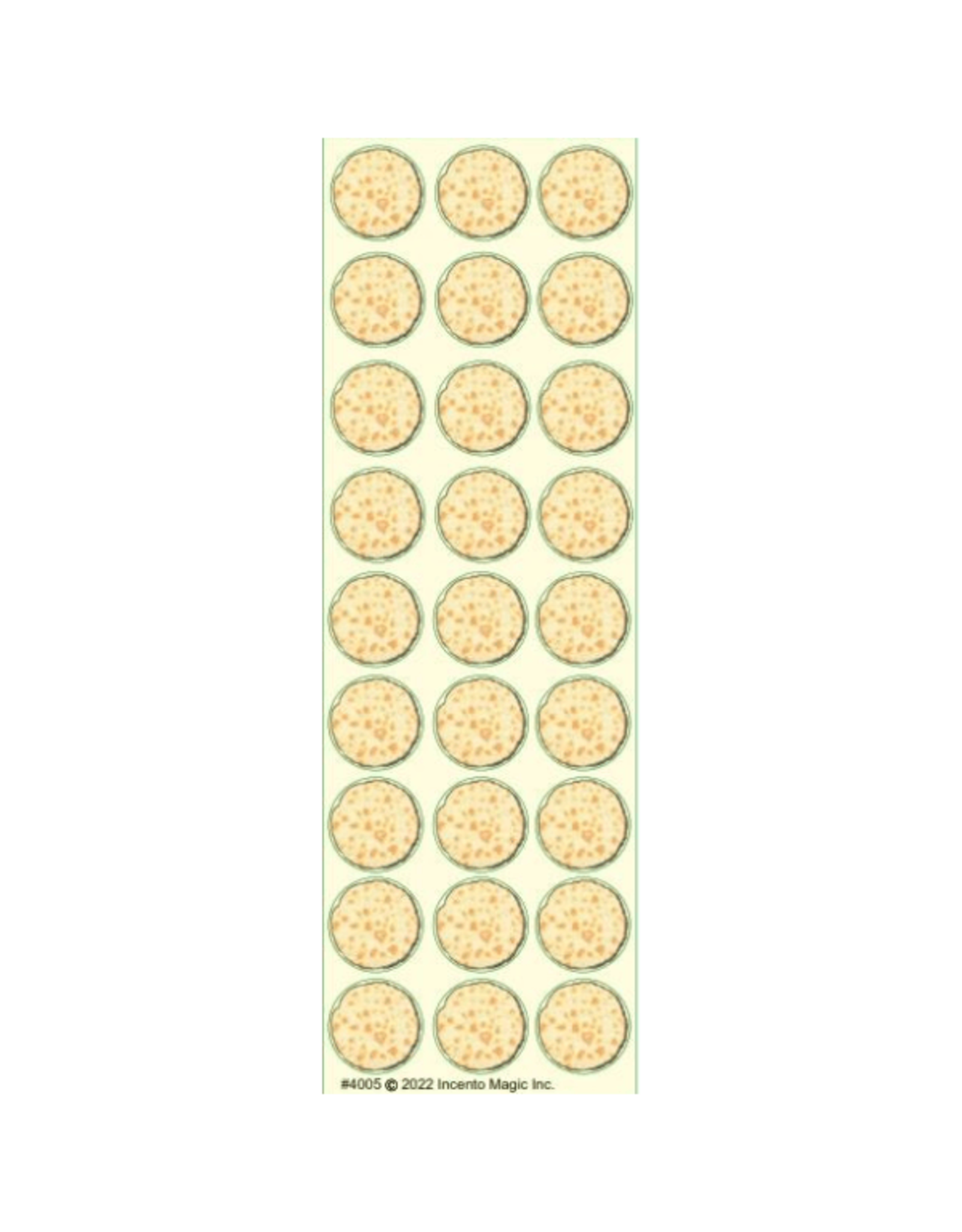 STICKERS MINI MATZAH 3/4"  - 6 SHEETS