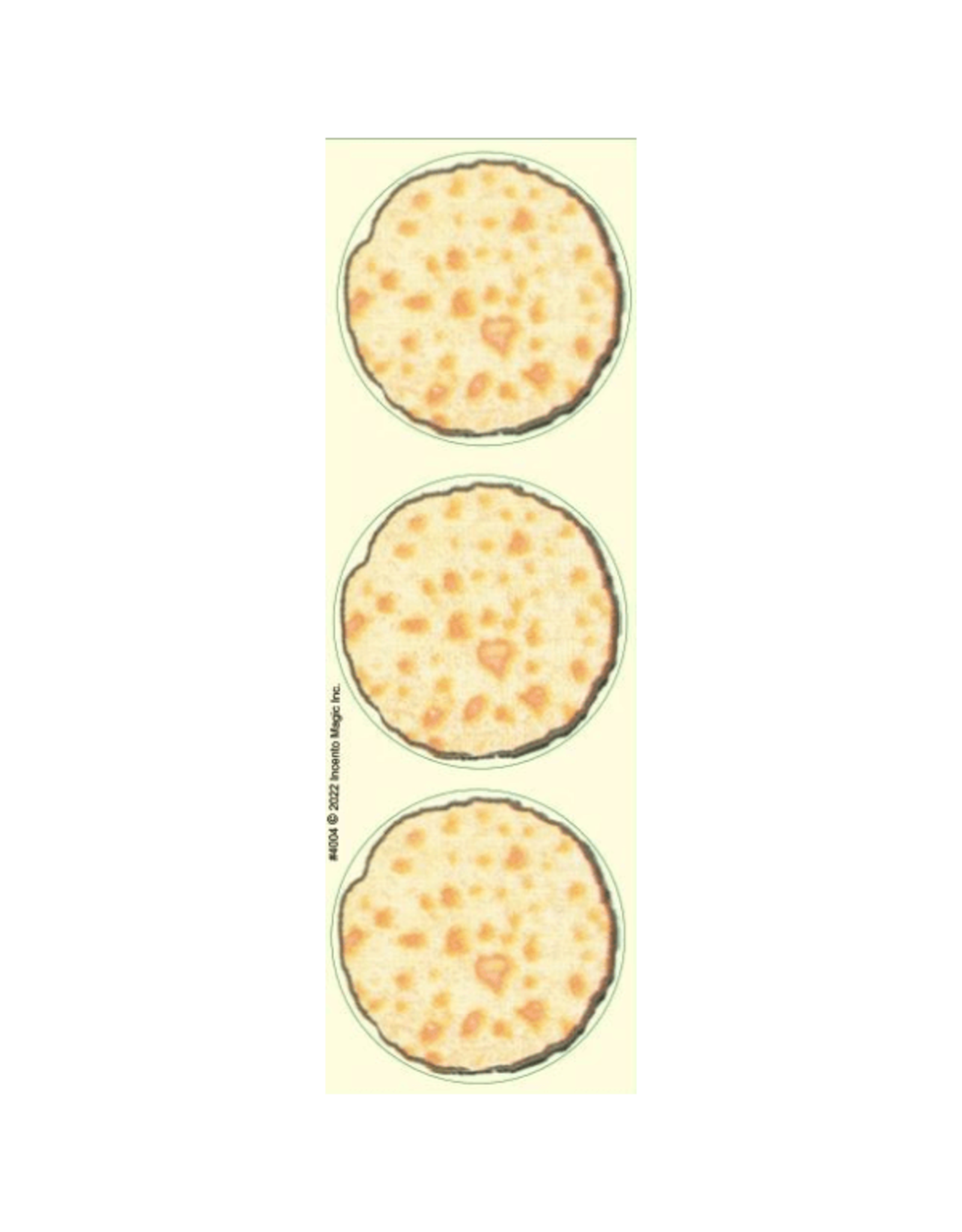 incento magic STICKERS -  MATZAH 2.5''  18 STICKERS