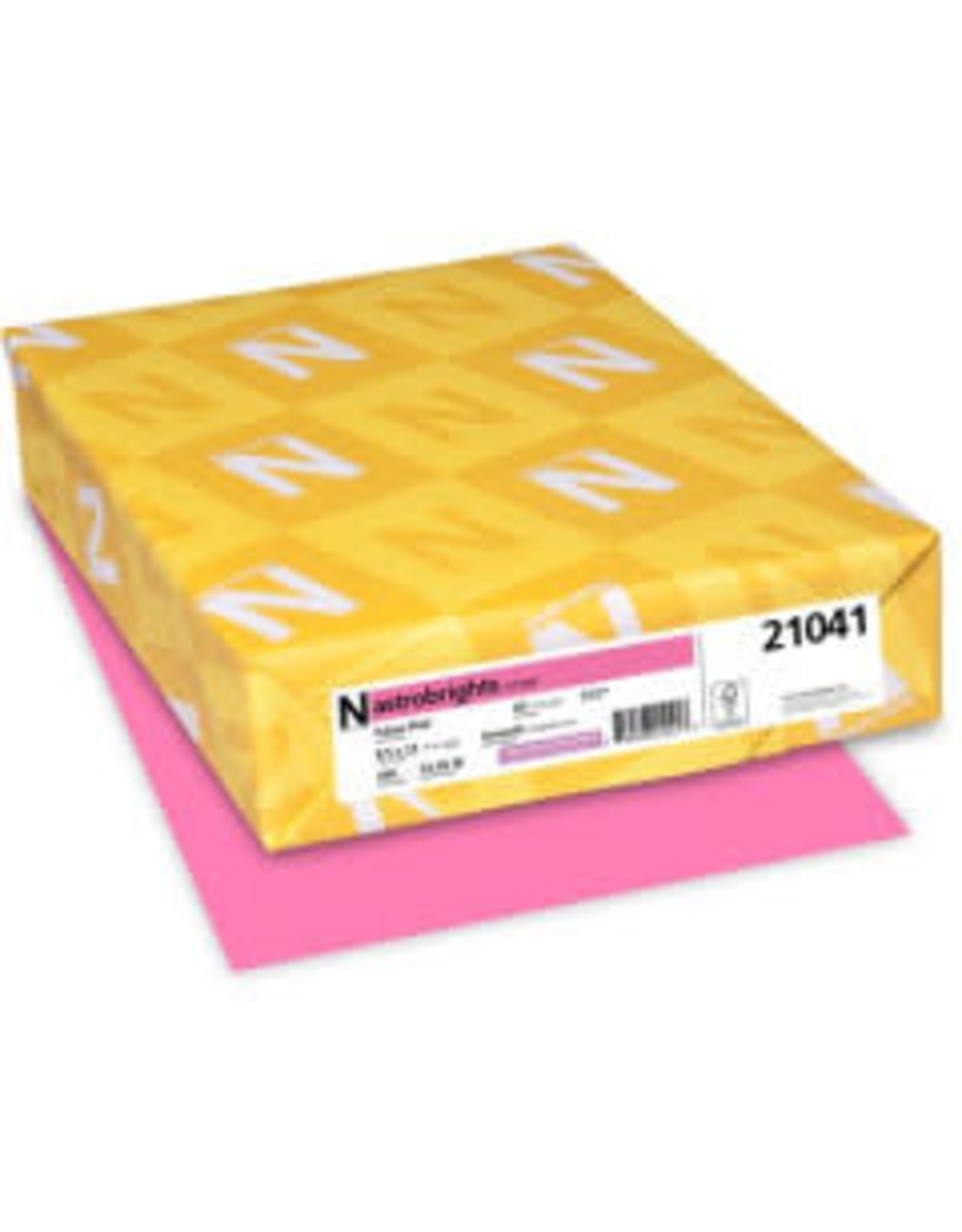 CARDSTOCK ASTROBRIGHT: 65LB 8½''x11''  PULSAR PINK 250 Sheets