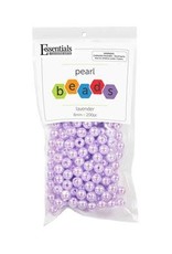 PEARL BEADS: 8MM LAVENDER  200 PACK