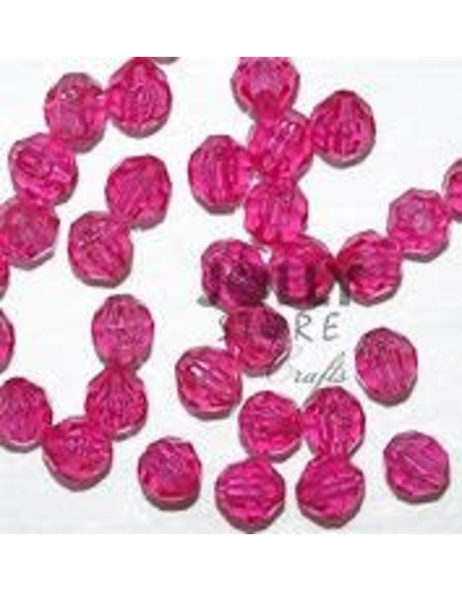 FACETED BEADS: 6MM PINK  1080 PACK