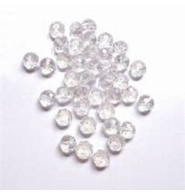FACETED BEADS: 6MM CLEAR 1080 PACK