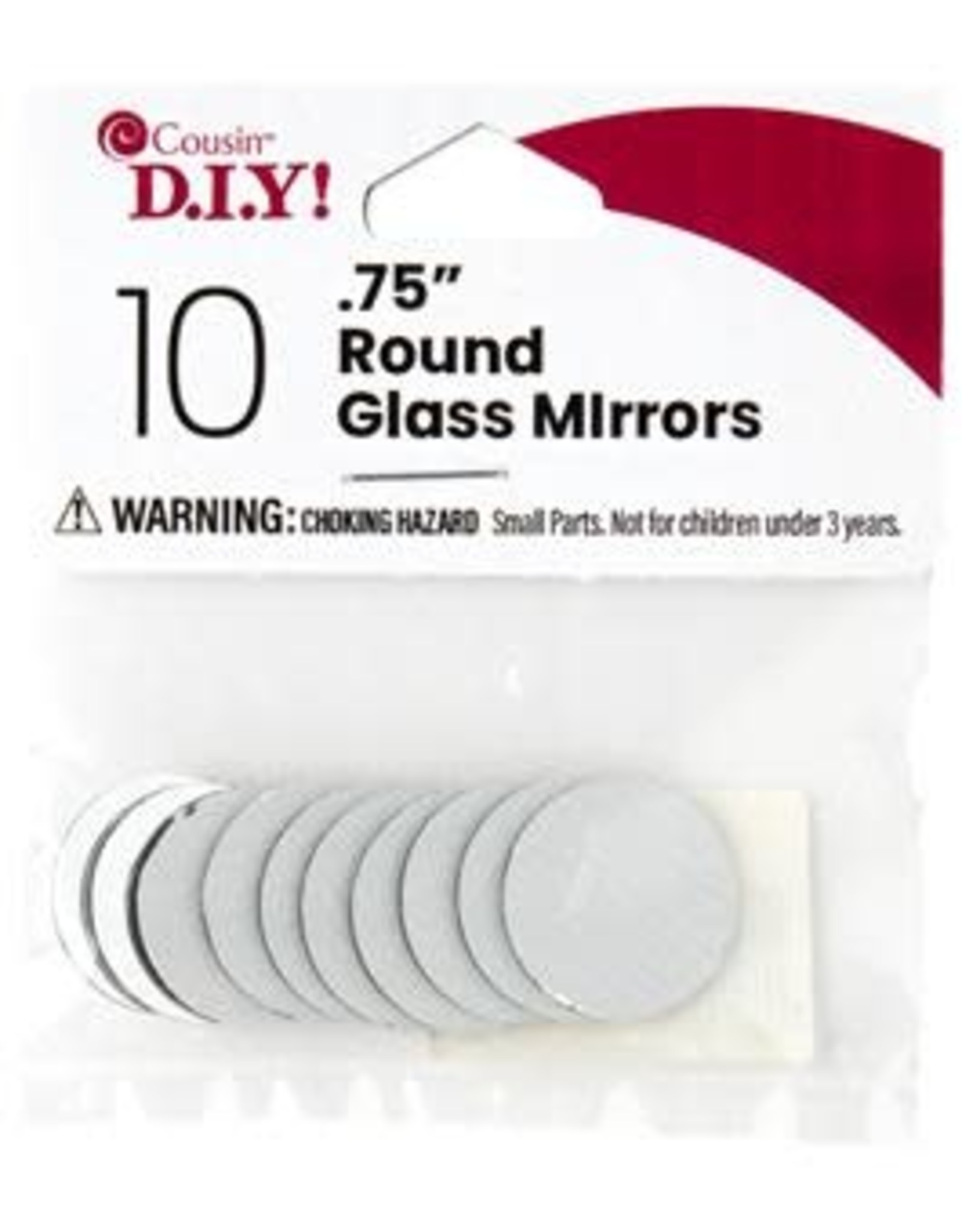 MIRROR 3/4" ROUND - 10 PACK