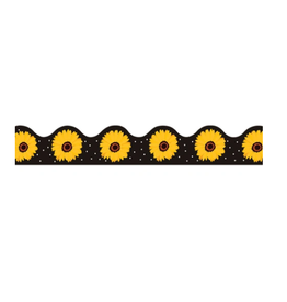 SCALLOPED BORDER : DAISIES - 2 3/4"X37'