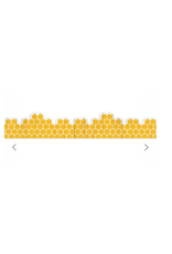 EXTRA WIDE SCALLOPED BORDER HONEYCOMB - 3 1/4"X37'