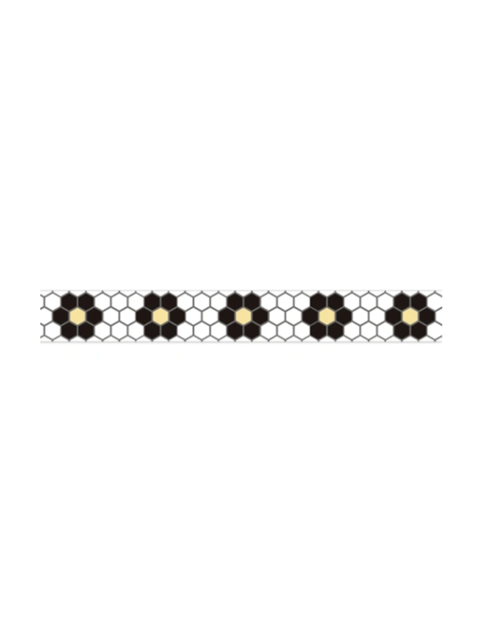 STRAIGHT BORDER: HIVE FLORAL MOSAIC - 2 1/4"X37'