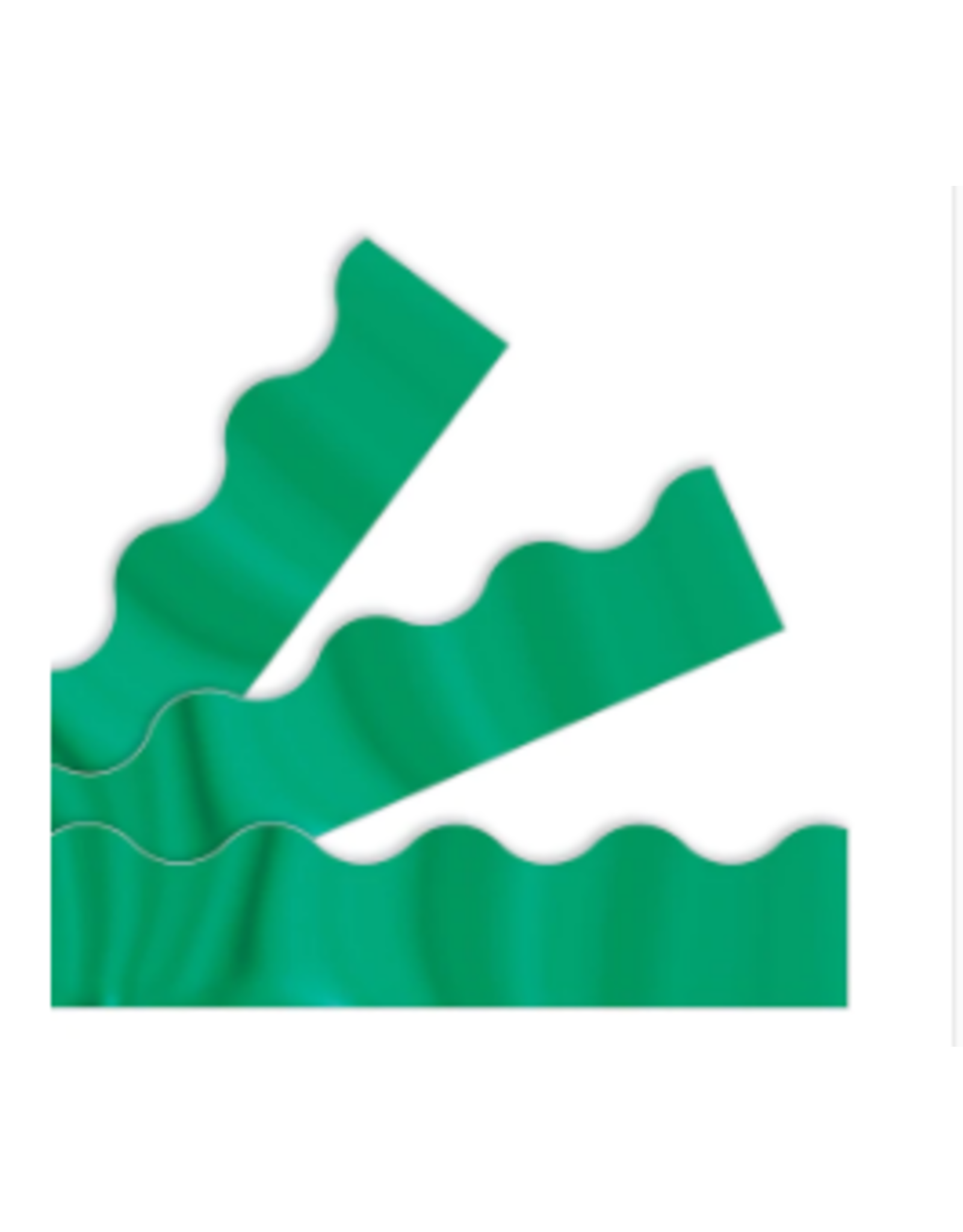 Trend Enterprises SCALLOPED  BORDERS 2¼"X32', METALLIC  EMERALD GREEN