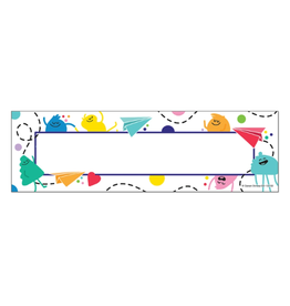 NAME PLATE:  HAPPY PLACE 9.5"X3"  36 PACK