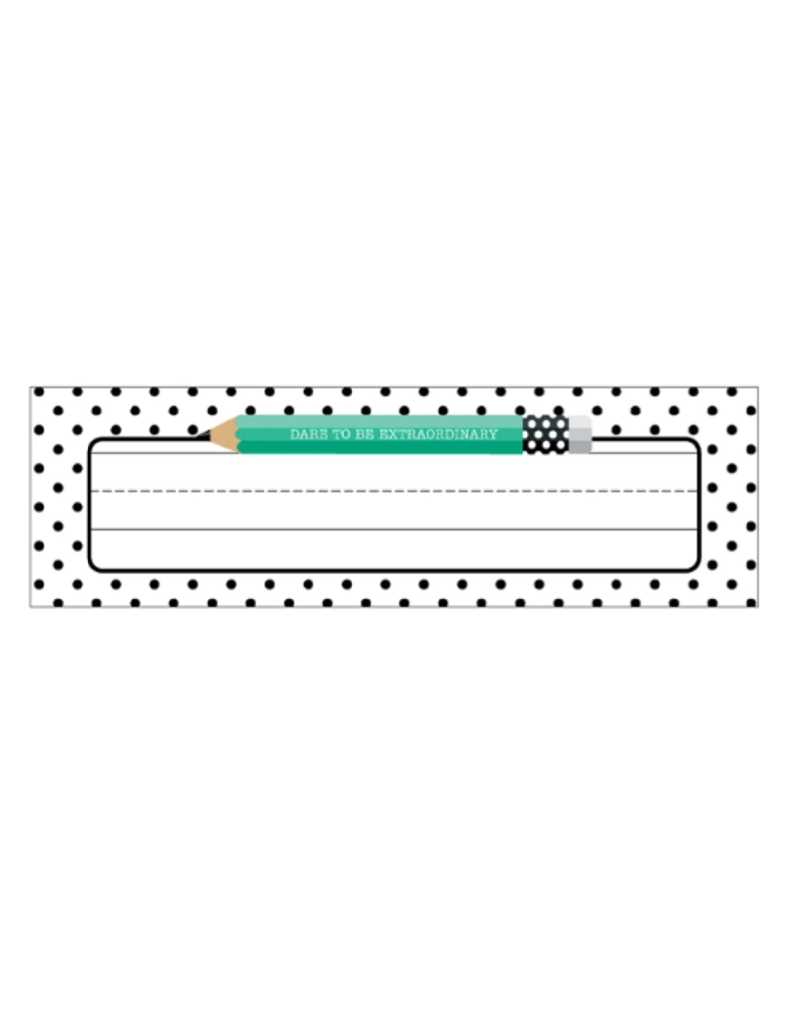 DESK PLATE:  BLACK AND WHITE STYLISH BRIGHTS- 36 PC