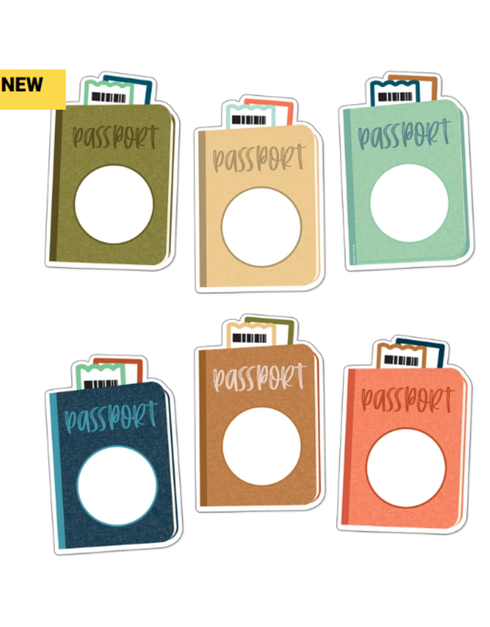 CUT OUT; ASSORTED PASSPORTS 36PC