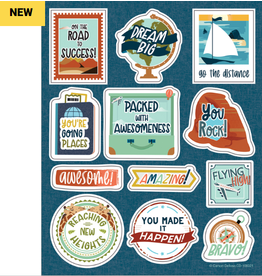 MOTIVATIONAL STICKER: LET'S EXPLORE  72 PC