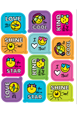 MOTIVATIONAL STICKER: SMILEY FACES  72 PACK