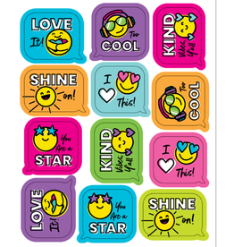 MOTIVATIONAL STICKER: SMILEY FACES  72 PACK