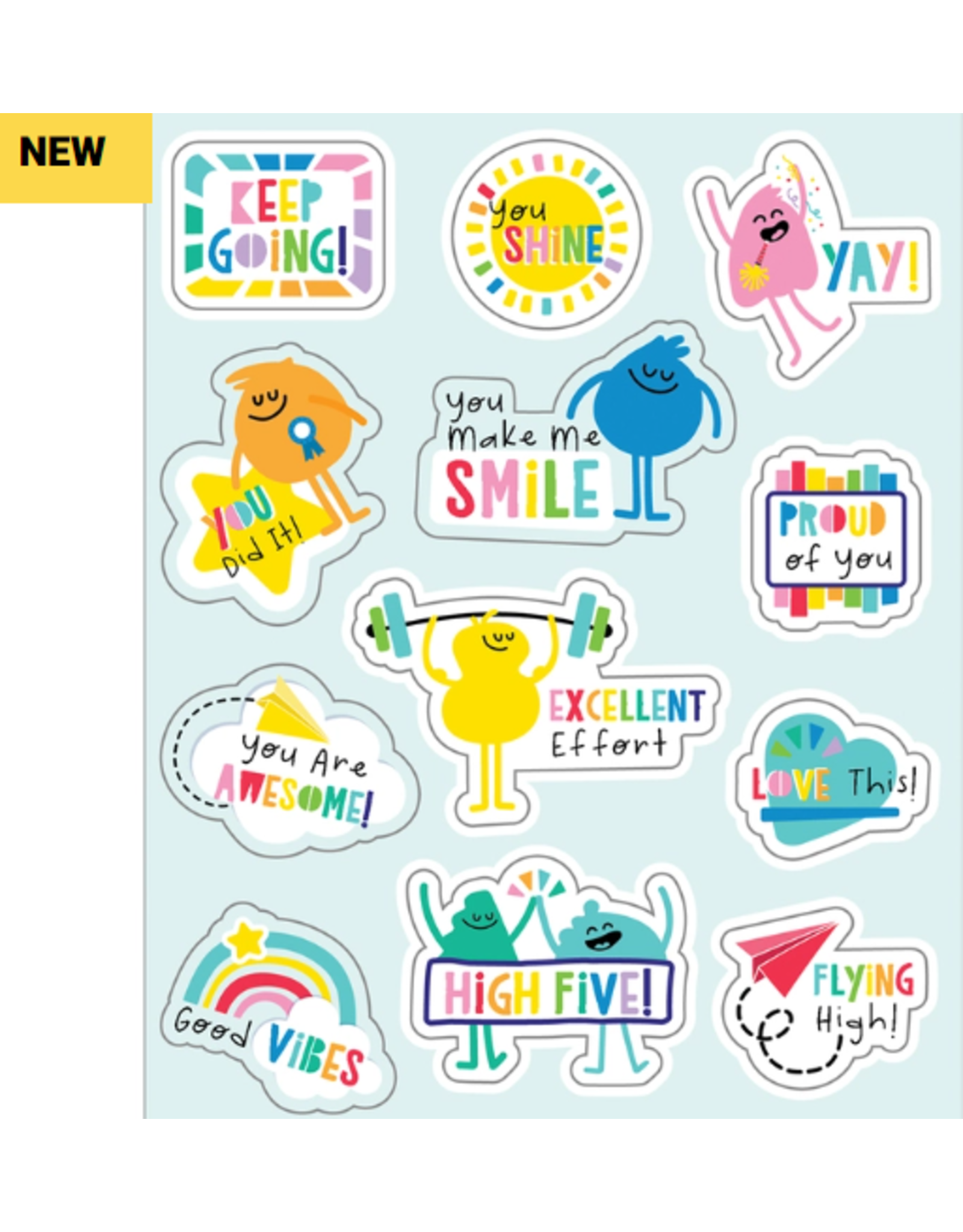 MOTIVATIONAL STICKER: HAPPY PLACE 72 PC
