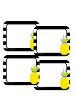 NAME TAG; PINEAPPLE STRIPES 40PC