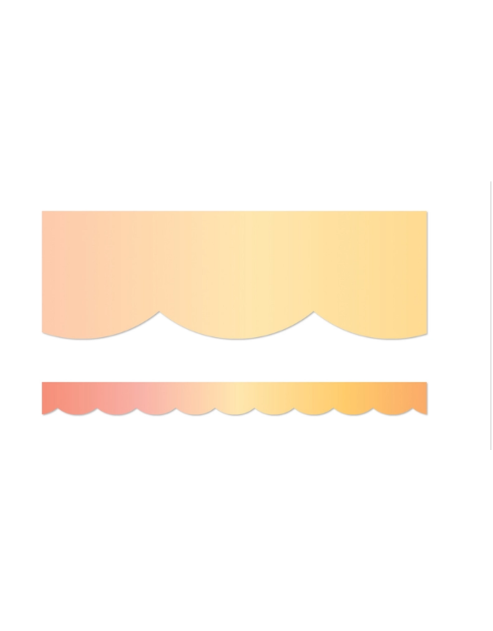 SCALLOPED BORDER: SAFARI SUNSET - 2 3/4"X39'