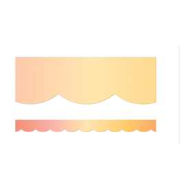 SCALLOPED BORDER: SAFARI SUNSET - 2 3/4"X39'