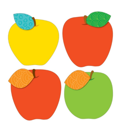 CUT-OUTS: APPLE ASSORTED COLORS  6" 36 PACK