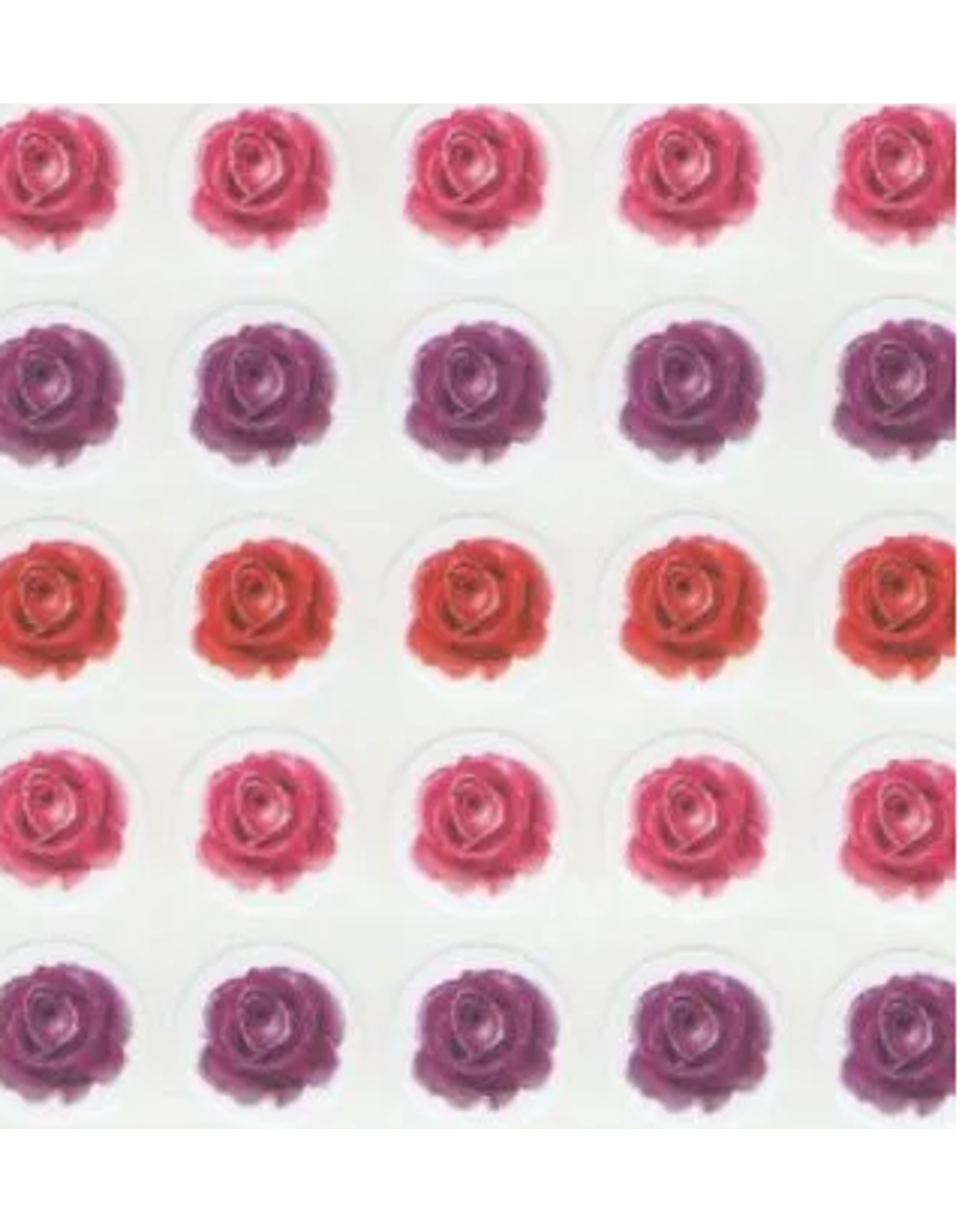 STICKERS: ASSORTED ROSES 10 SHEETS