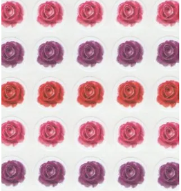 STICKERS: ASSORTED ROSES 10 SHEETS
