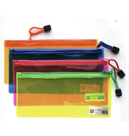 NEON PVC ZIPPER POUCH  9.5x4.5