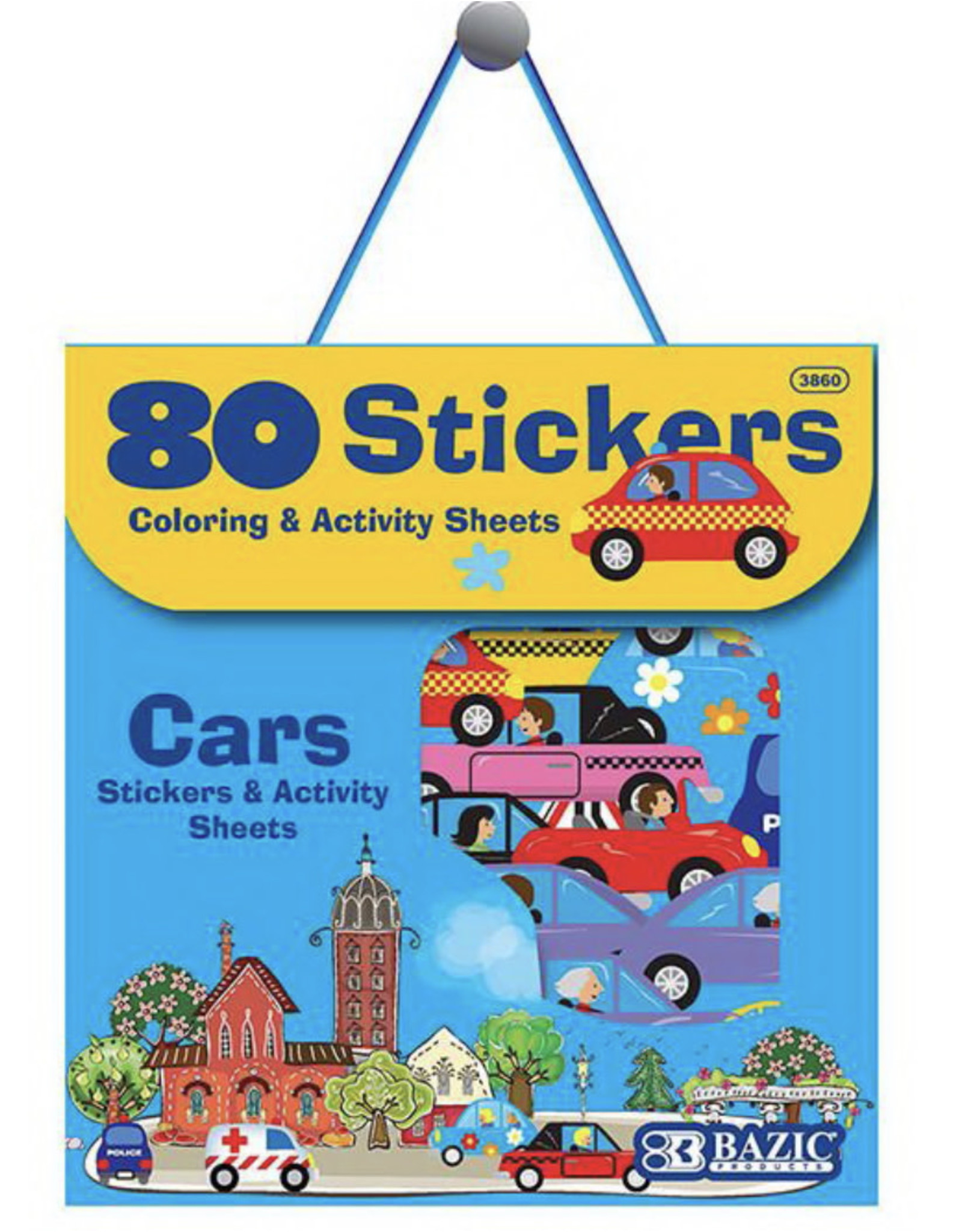 CARS- STICKERS &  ACTIVITY SHEETS