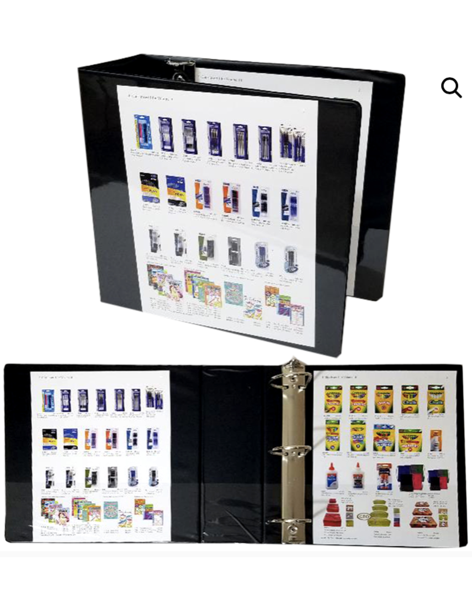 VIEW BINDER - 3"  - D RING - BLACK