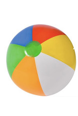 BEACH BALL 20"  Orange Yellow Blue Green