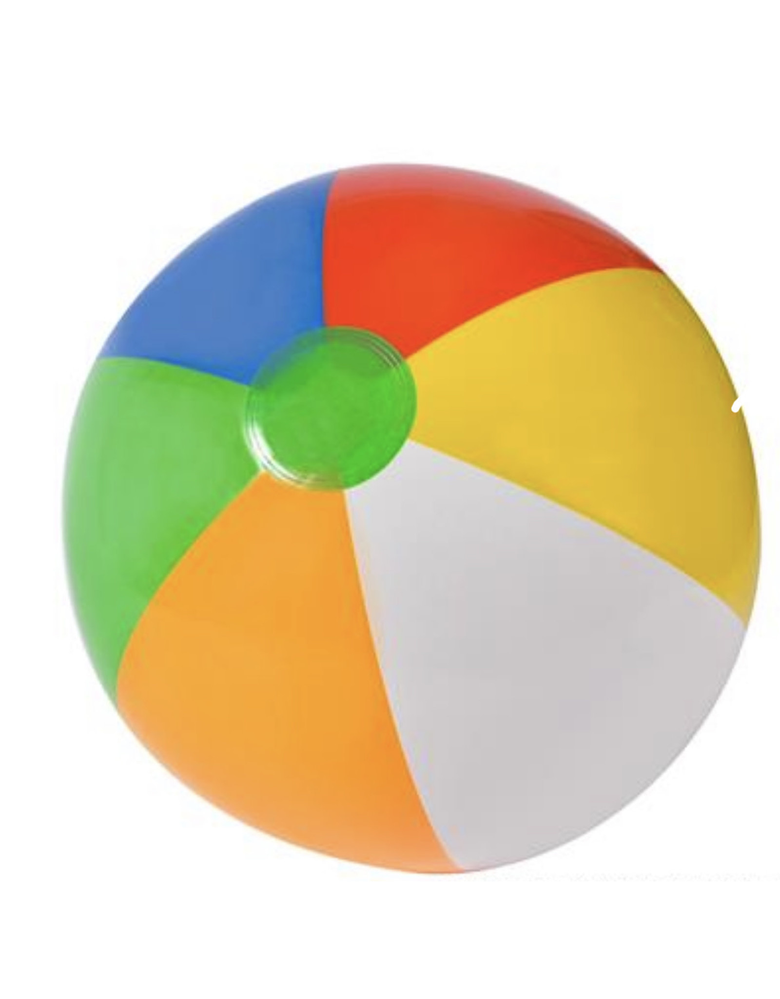 BEACH BALL 20"  Orange Yellow Blue Green