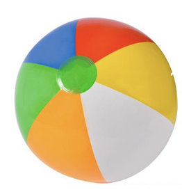 BEACH BALL 20"  Orange Yellow Blue Green