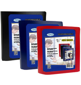1.5 “  Poly View Binder w/ pockets  Apex brand