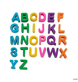 ALPHABET ERASERS  6-SETS