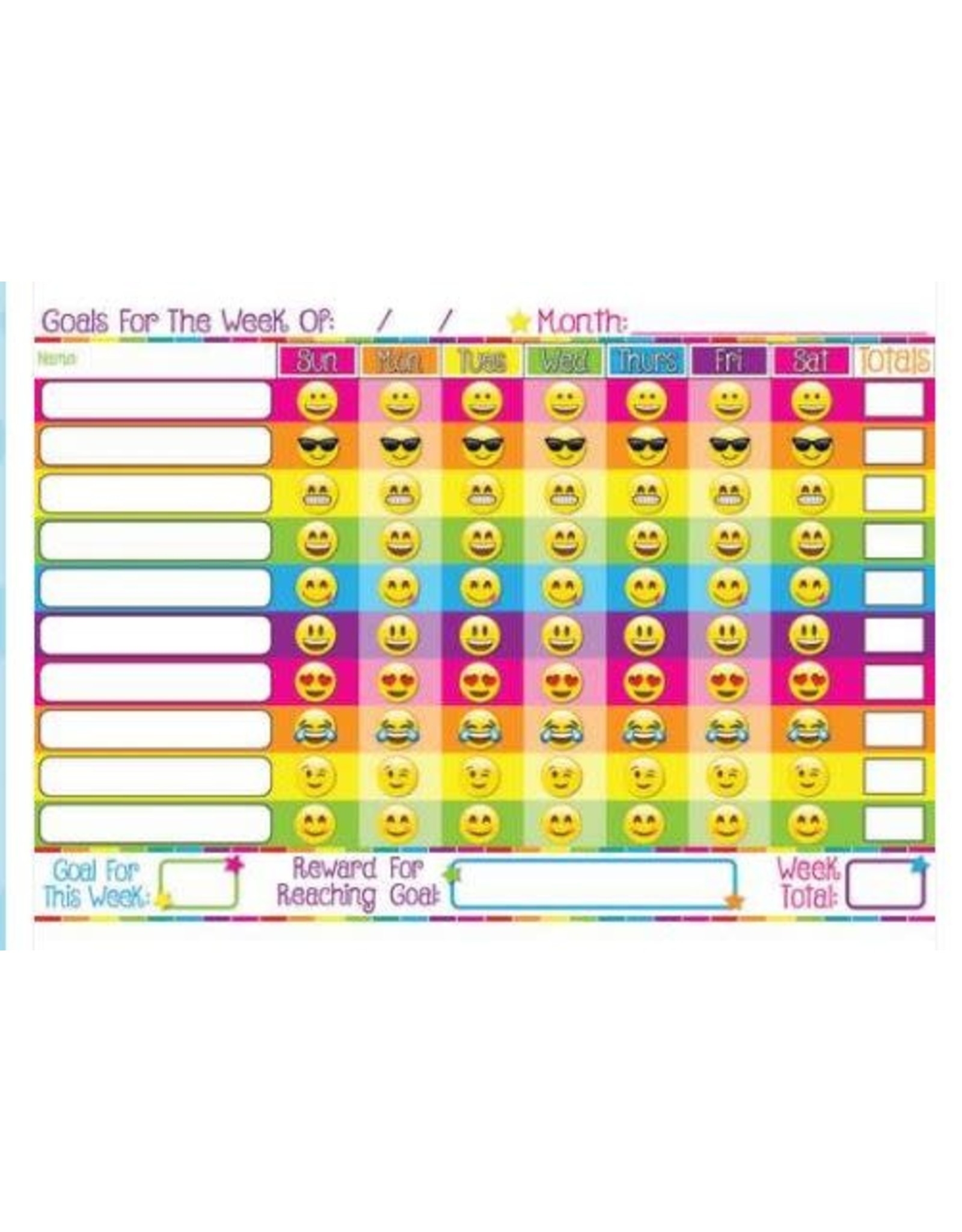 POLY CHART: GOALS EMOJIS 13"X19"
