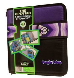 "CASE - IT"  3-RING BINDER 2" 5CLR TAB EXPANDING FILE ( BLUE & BLACK )