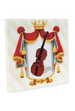 RHINESTONE DIAMOND ART KIT: VIOLIN 14"x14"