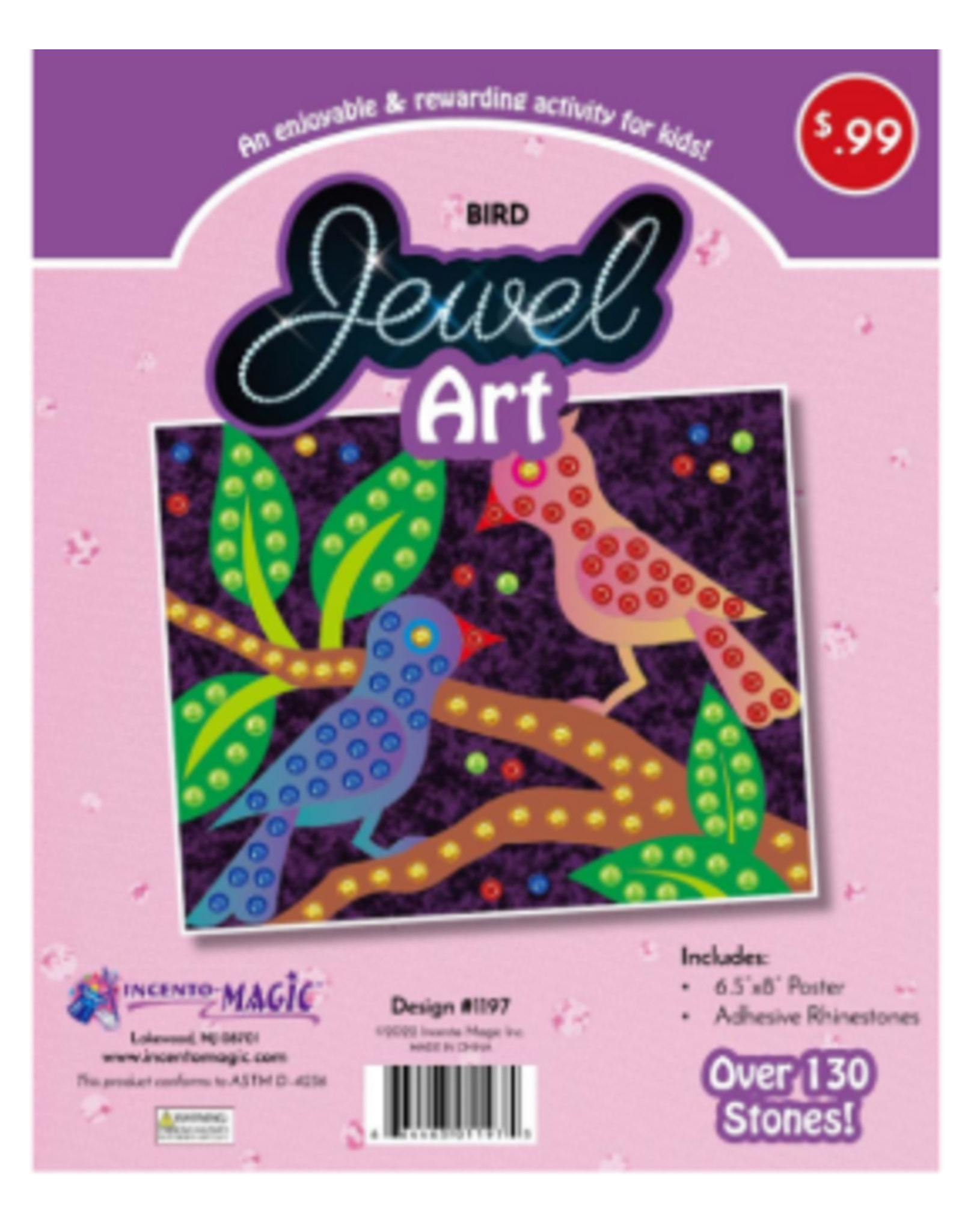incento magic JEWEL ART: BIRDS 6.5"X8"