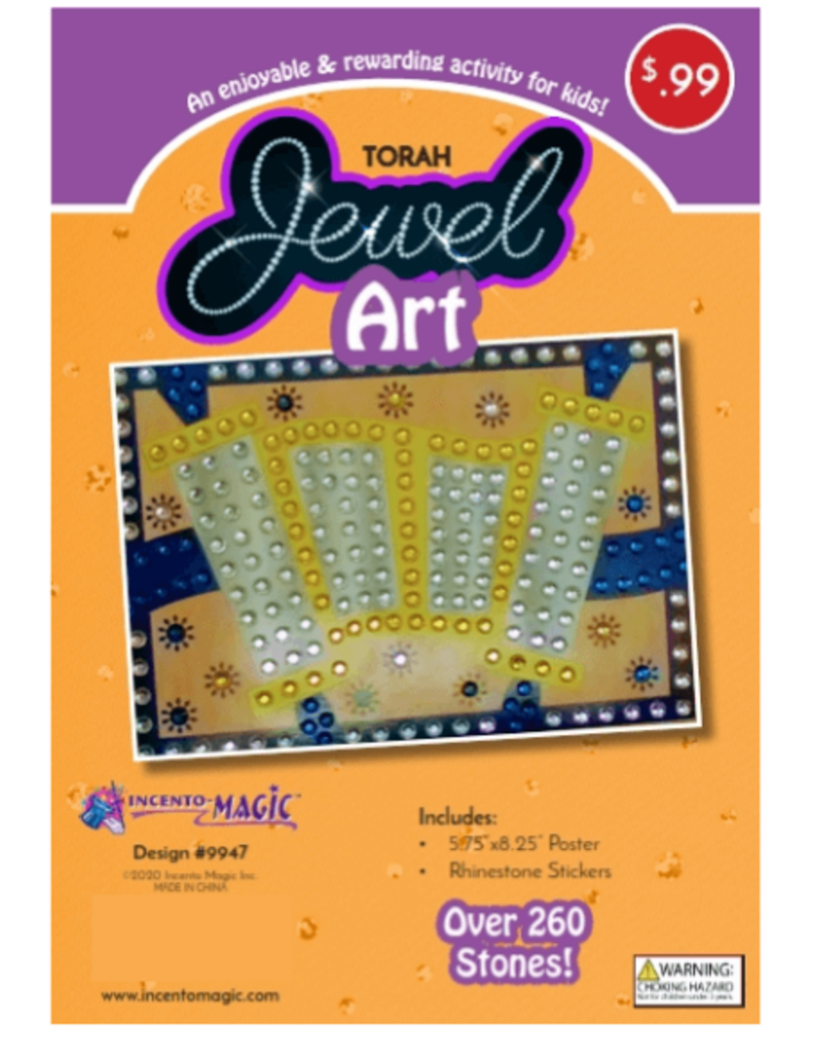 incento magic JEWEL ART: TORAH 5.75"X8.25"