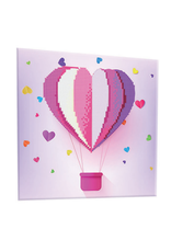 RHINESTONE CANVAS: HEART BALLOON 10X10