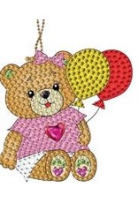 DIAMOND ART: KEYCHAIN BALLOON  BEAR