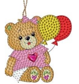 DIAMOND ART: KEYCHAIN BALLOON  BEAR