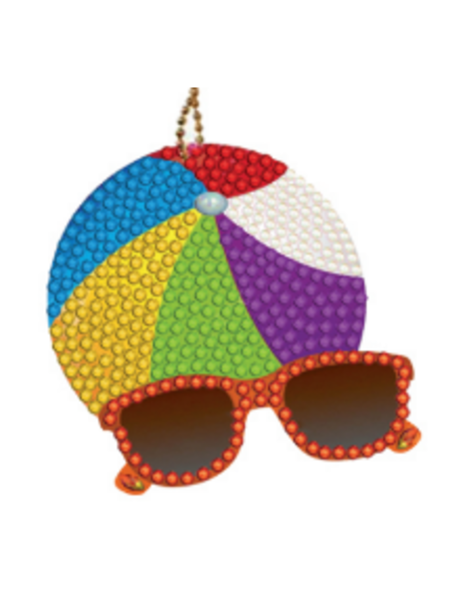 DIAMOND ART: KEYCHAIN BEACH BALL