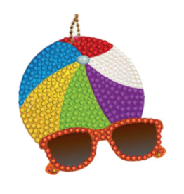 DIAMOND ART: KEYCHAIN BEACH BALL