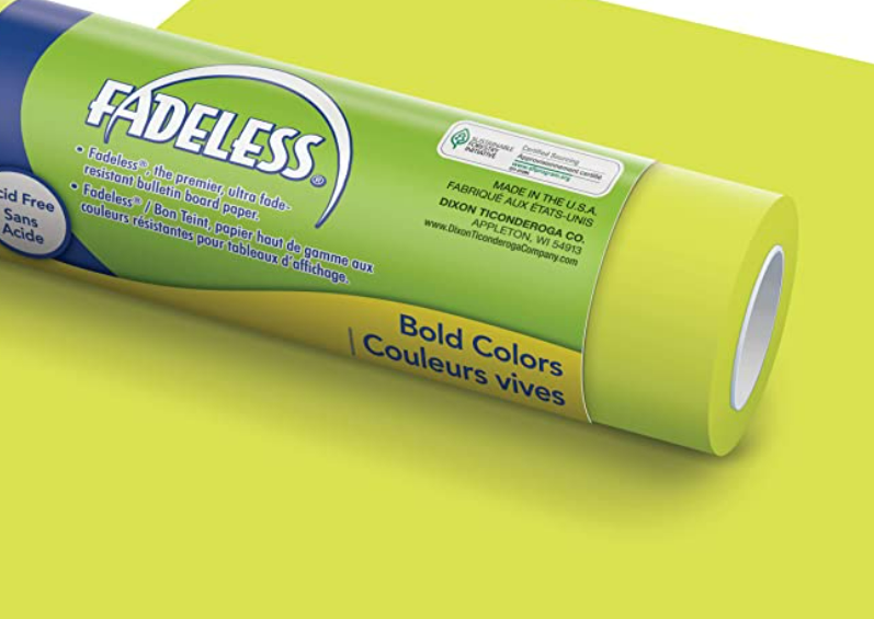 FADELESS BACKING PAPER 48" X 50' LIME Creative Kids