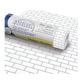 FADELESS  BACKING PAPER 48"x12' : WHITE SUBWAY