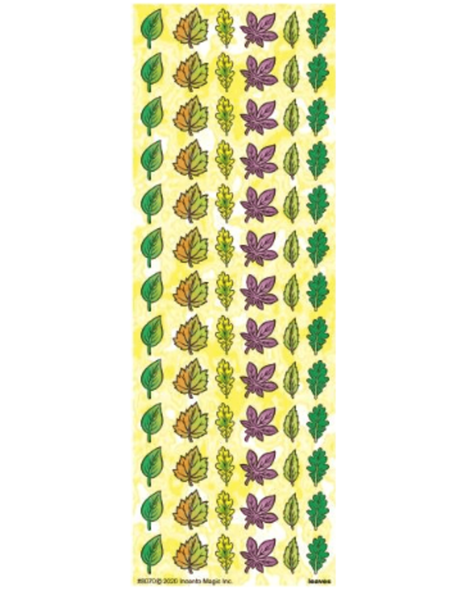 incento magic STICKERS: LEAVES SMALL - 6 SHEETS