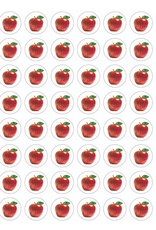 RANENU STICKERS: APPLE 1/2"  48 PER PAGE - 6 SHEETS