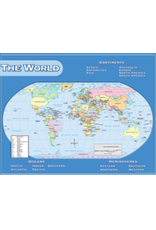 CHARTLET: WORLD MAP 17"X22"