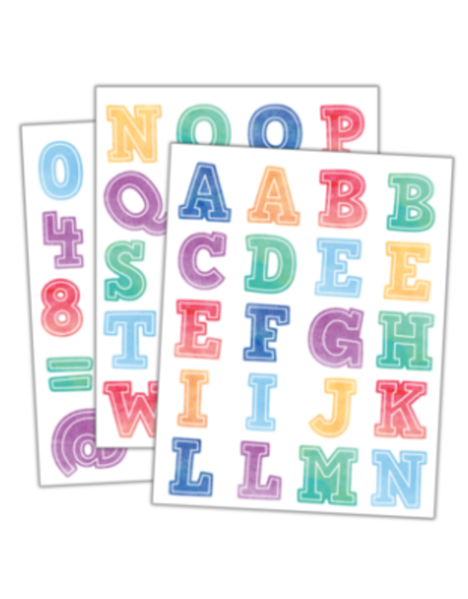 Teacher Created Resources STICKERS: WATERCOLOR ALPHABET